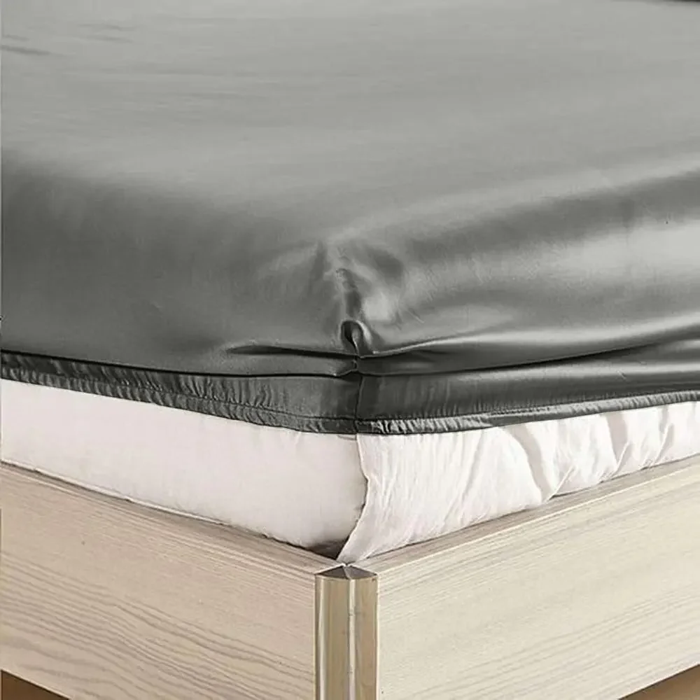 Luxury 100% Viscose Bamboo Cool Softest Bed‎ Sheets Set Deep Pocket Full Gray
